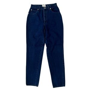 Sasson 80s True VTG High Rise Straight Leg Dark Wash Mom Casual Jeans EUC 9/10